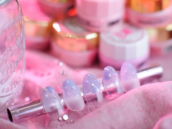 ネイルサロン パリスピンク(paris pink)/ゆめかわ塗りかけネイル