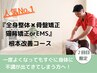 2回目限定【人気NO.1】『全身整体＋骨盤矯正＋猫背矯正orEMS』根本改善コース