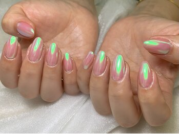 シュシュ ボーテ(CHOUCHOU beaute)/オーロラパウダーネイル