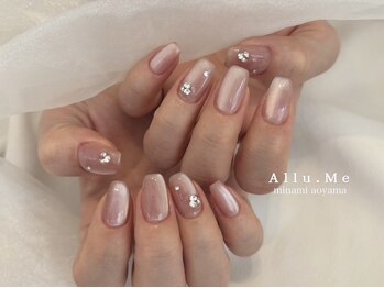 アリューミー 南青山店(Allu.Me)の写真/◆人気の秘訣は高技術&絶妙なバランスのdesign◆プロが心躍る"ちゅるん"とした可愛い指先に仕上げます♪