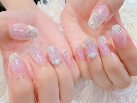 ＃ラメホロ＃シェルネイル
