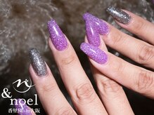 ノエル(Noel)/パープルグレー春夏秋冬ネイル