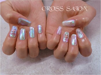 クロスサロン(CROSS  SALON)/氷ネイル+シール