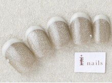 アイネイルズ 三宮店(I nails)/マグネットフレンチ￥8000