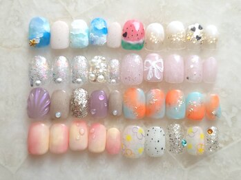 メリア(Melia)/シンプルやり放題ネイル