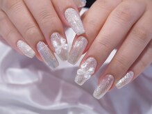 ハンドケア・フットケア専門店　つるすべ　【4/4 NEW OPEN（予定）】 /チェックリボンネイル6820円