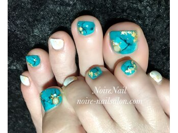 ノワール ネイルアンドスクール(Noire)/大理石風ネイル