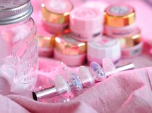 ネイルサロン パリスピンク(paris pink)/色のカケラ♪透明感ネイル