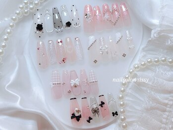 シシー 難波店(sissy)の写真/定期デザイン¥9,500～♪選べるデザイン30種類以上◎トレンド感満載の指先はsissyにおまかせ☆