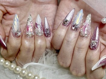 フィール(feel)/人魚の鱗夏ネイル