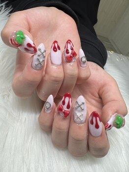 タムタムネイル 本厚木(Tam Tam Nail)/スカルプ持ち込みデザイン