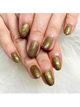 マイオティック ネイル(miotic nail)/ゴールドラメワンカラー