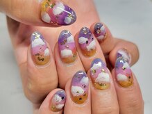ネイルフロンティア 吉祥寺(NAIL FRONTIER)の雰囲気（夕焼けハロウィン手書きネイル11980円♪[吉祥寺/パラジェル]）