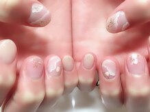 リリー 渋谷店(Lily)/【大理石ニュアンスネイル】