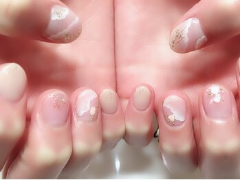 リリー 渋谷店(Lily)/【大理石ニュアンスネイル】