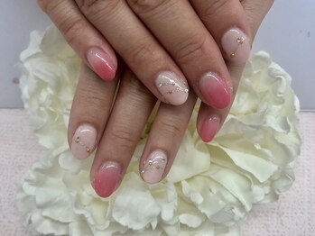 ディーネイル 京橋(D-nail)/足立/淡いピンクネイル