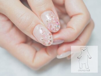 オトナネイル(otona nail)/桜ネイル 春ネイル 押し花ネイル