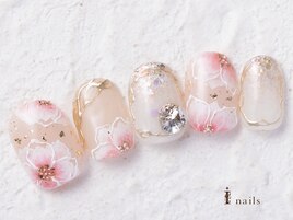 手描きシフォンフラワー11500円