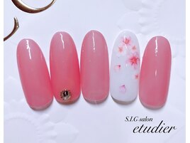 シンプル桜ネイル☆