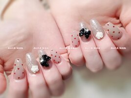 アクリルスカルプ☆バラネイル