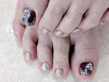 ミガクネイル(Migaku nail)/夏フットネイル