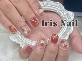 秋紅葉アートネイルデザイン