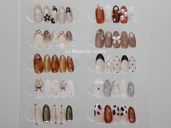 レミュー バイ ヴィヴァール(Le Mieux by vivare)の写真/季節ごとに変わる定額デザインで旬の指先へ!デザインに迷ったらまずは一度お試しください*