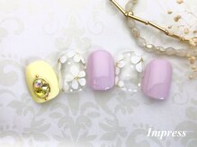 ネイルサロン インプレス(Impress)/【フラワーアートネイル】