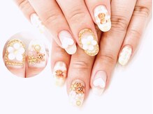 ネイルコレクション ピンク(Nail Collection Pink)/ジェル放題★３Ｄフラワー・くま