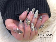 ネイルプラザ 河原町OPA店(NAIL PLAZA)/千鳥柄ネイル