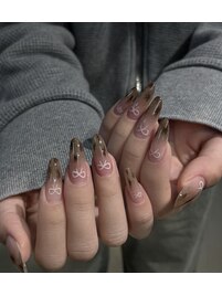 ヒョウ柄ネイル