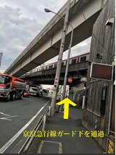 バリニーズサロンヘレン(HELEN)/京急線ガード下を通過