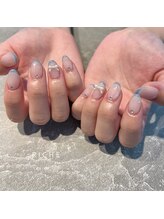 リッシュ(RICHE)/夏色細フレンチ×リボン