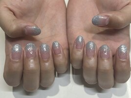 ブルーラメグラデーション☆