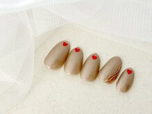 リベレ 心斎橋店(LIBELLE)/アクセントハート/サテンネイル