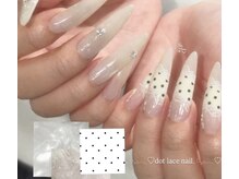 ネイルアンドアイラッシュヴィーナ ゆめタウン廿日市店 (Nail&EyeLash Vina)の雰囲気（dot lace nail）