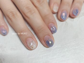 サロン ド メルシー(Salon de MERCI)/フワッとカラー×シェル☆