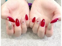 プライズアイリス アイラッシュ 池袋東口店(prize Iris eyelash)/くすみベージュ×シアーレッド