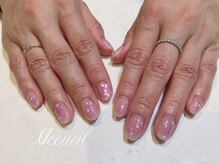 アクイユ 銀座店(ACCUEIL)/チークと桜ネイル