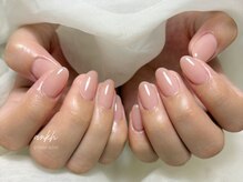 うる艶ピンクネイル