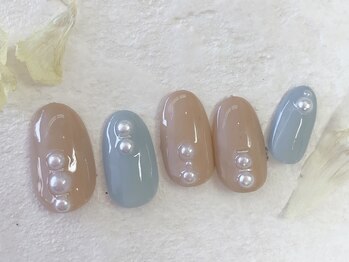 ナル バイ ネイルブレイク(Nalu by Nail Break)/パールいっぱい×シンプル