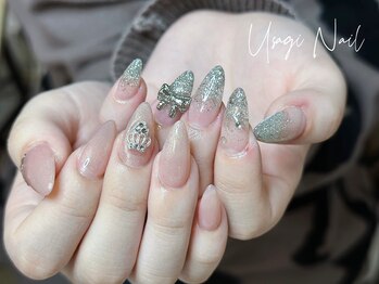 ウサギネイル 新大久保店(usagi nail)/マグネットフレンチ秋可愛い
