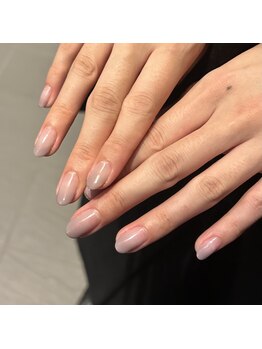 エムスラッシュ ネイル たまプラーザ(M.SLASH)/グレーグラデーションネイル