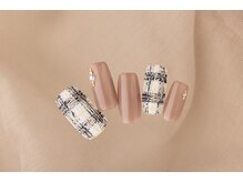 エムスラッシュ ネイル センター北店(M.SLASH)/ツィードチェックネイル