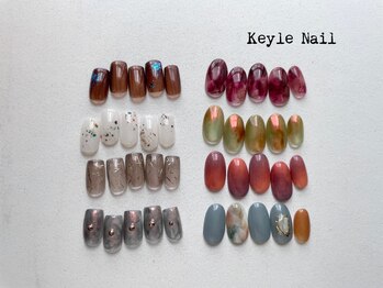 キールネイル(KeyleNail)の写真/盛りすぎてないのに満足度◎最高に綺麗な指先へ。さりげない中に特別感あるデザインならおまかせください♪