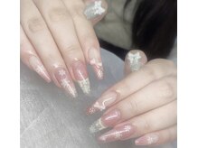 ハラ(Hara)/冬ネイル　マグネットフレンチ　