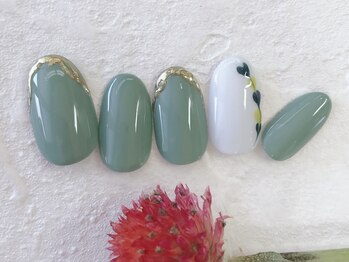 ナル バイ ネイルブレイク(Nalu by Nail Break)/ハートピーコック×グリーン