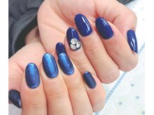 爪ソウシャイン(爪 SO SHINE)/アシメネイビー☆