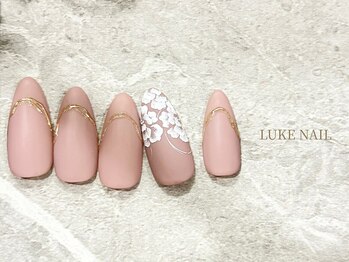 パラジェル・フィルイン導入店　LUKE NAIL Ginza【ルークネイルギンザ】/フローラルパターンデザイン