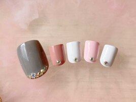 シンプルフットネイル